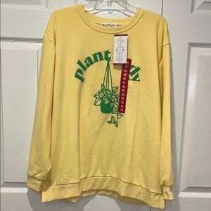 Yellow Plant Lady Sweatshirt